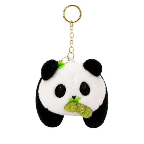 Cute Plush Panda Keychain for Backpack