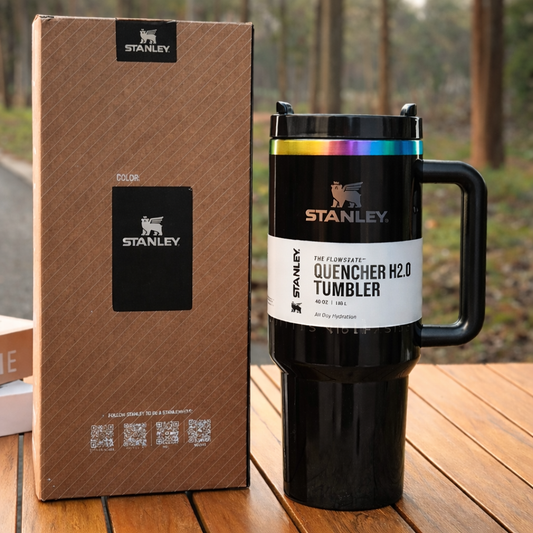 Stanley Tumbler – 40oz Black Insulated Stainless Steel Travel Mug