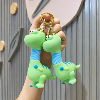 Cute Dinosaur Pop Tube Keychain