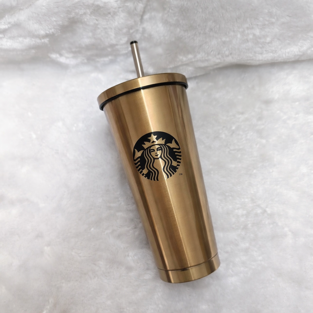Starbuz Gold Coffee Tumbler – Premium Stainless Steel Cup