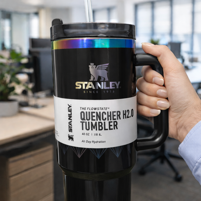 Stanley Tumbler – 40oz Black Insulated Stainless Steel Travel Mug