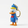 Cute Lucky Duck Cartoon Keychain with Blue Tag