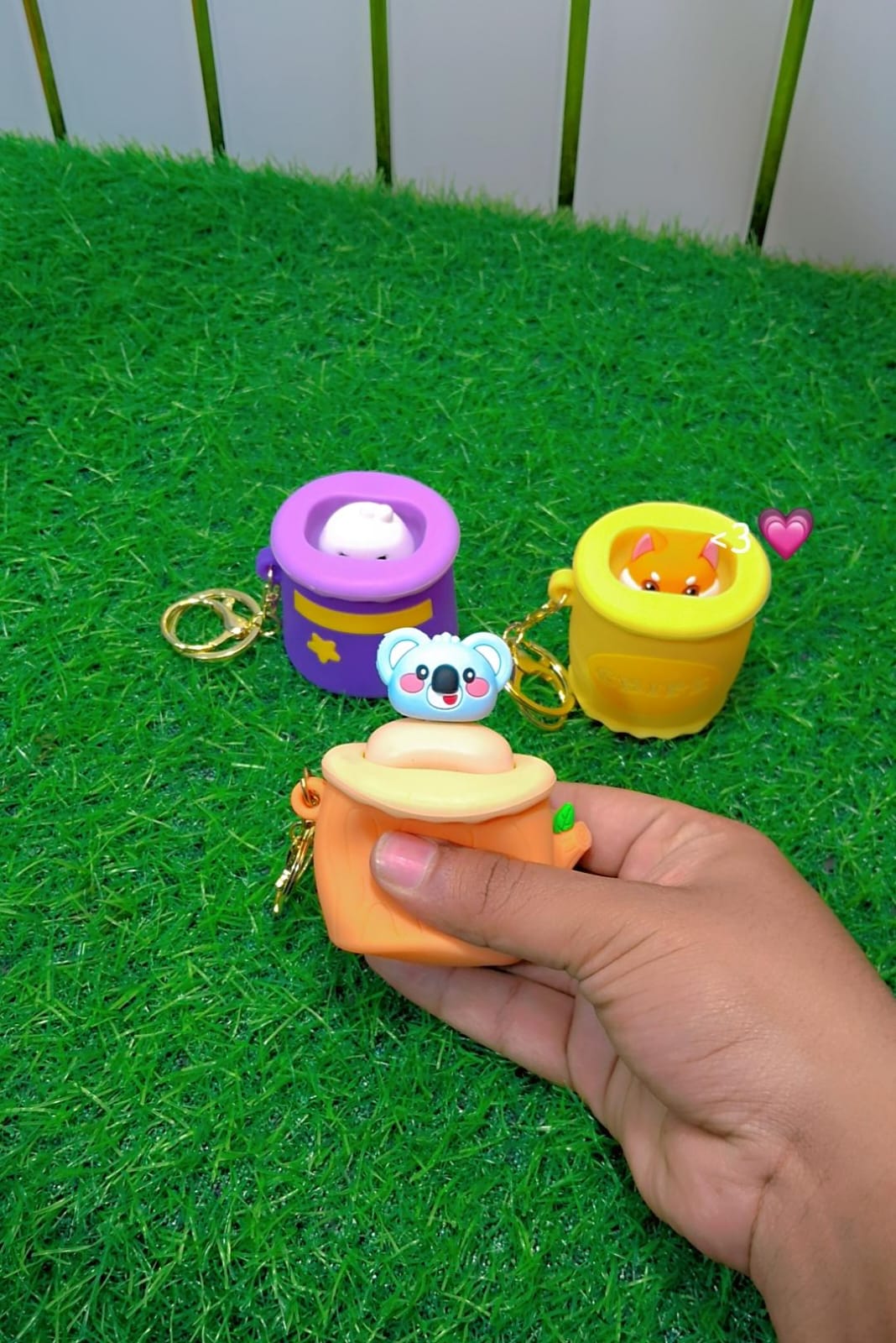 Fashion Cartoon Scared Me Keychain