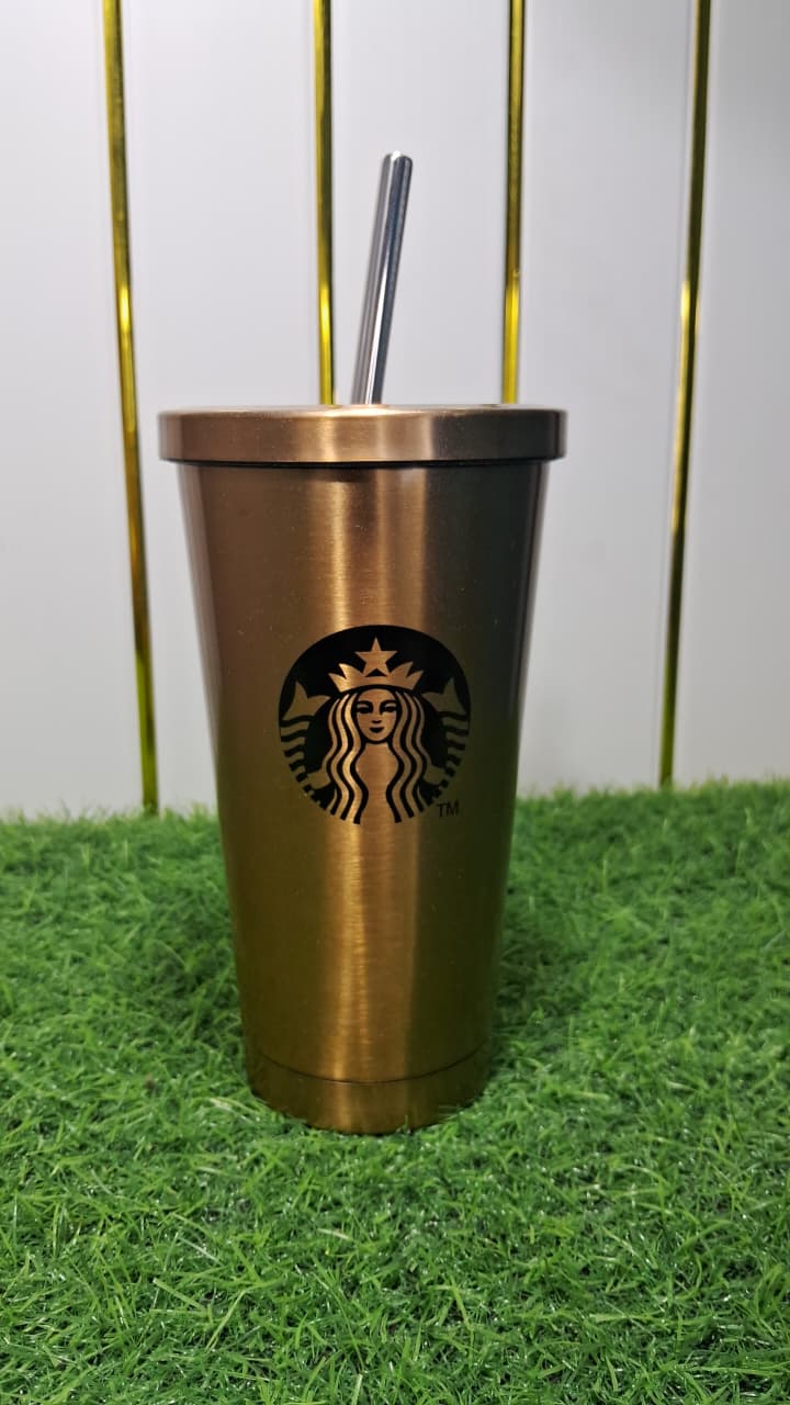 Starbuz Gold Coffee Tumbler – Premium Stainless Steel Cup