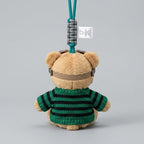 Adorable Pilot Teddy Bear Keychain with Goggles