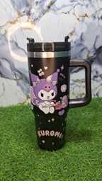 Kuromi Stainless Steel Travel Tumbler with Handle