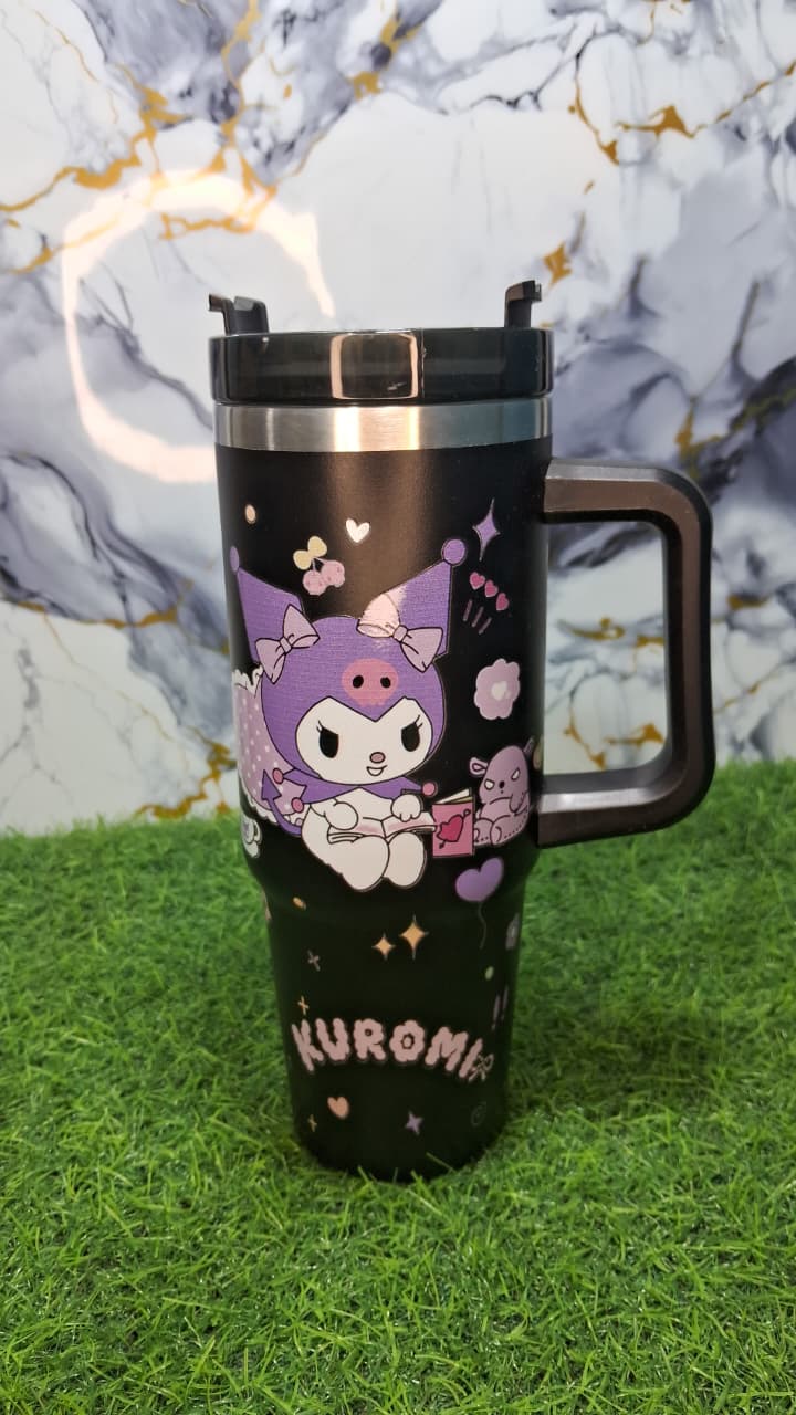 Kuromi Stainless Steel Travel Tumbler with Handle
