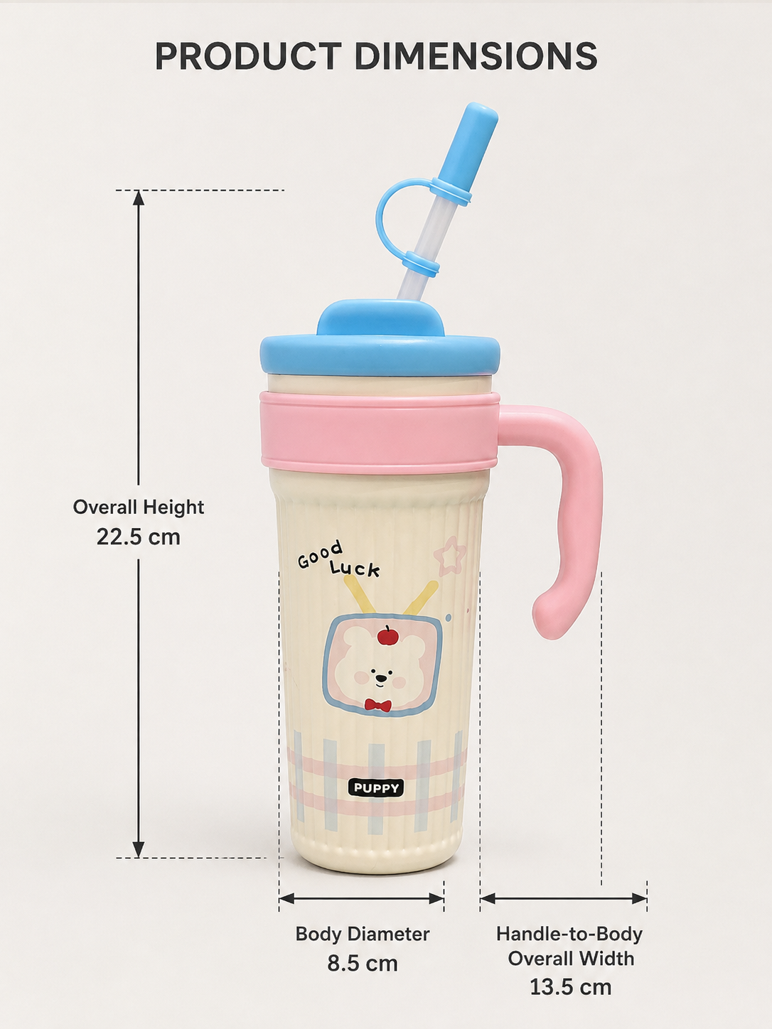 Cute Bear Stainless Steel Tumbler 750ml