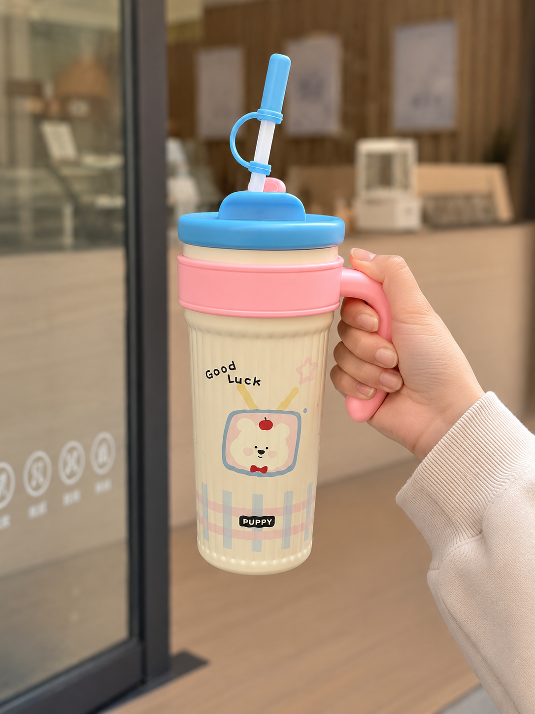 Cute Bear Stainless Steel Tumbler 750ml