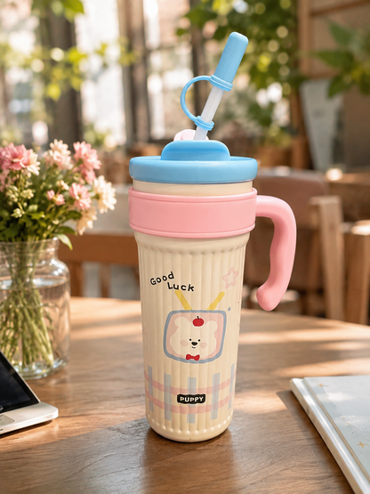 Cute Bear Stainless Steel Tumbler 750ml