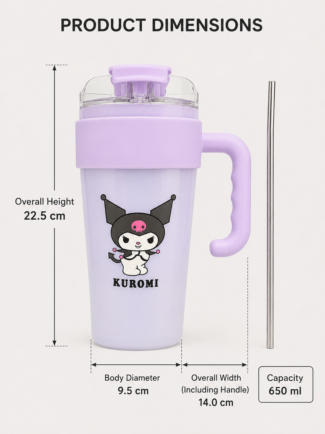 Cute Sanrio Tumbler 750ml