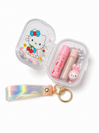 Cute Mini Transparent Keychain Portable Small Storage Case for Coins, Lip Balm, Earbuds