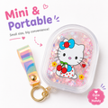 Cute Mini Transparent Keychain Portable Small Storage Case for Coins, Lip Balm, Earbuds