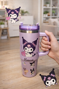 Kuromi Stainless Steel Tumbler with Handle
