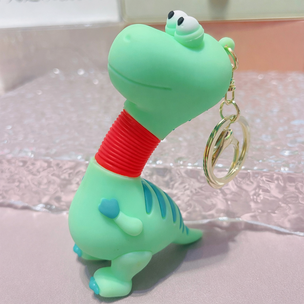 Cute Dinosaur Pop Tube Keychain