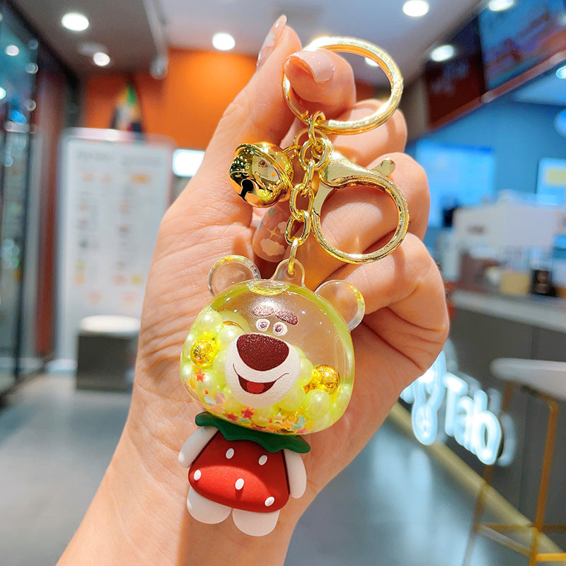 Lotso Bear Liquid Keychain
