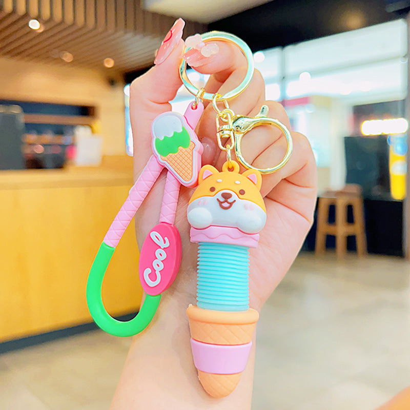 Cute Animal Pop Tube Keychain