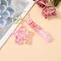 Glitter Star Bubble Keychain