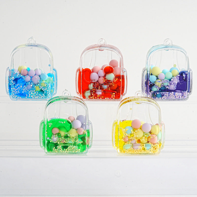 Mini Candy Bead Backpack Keychain