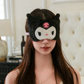 Black Kuromi Eye Mask with Ice Pack