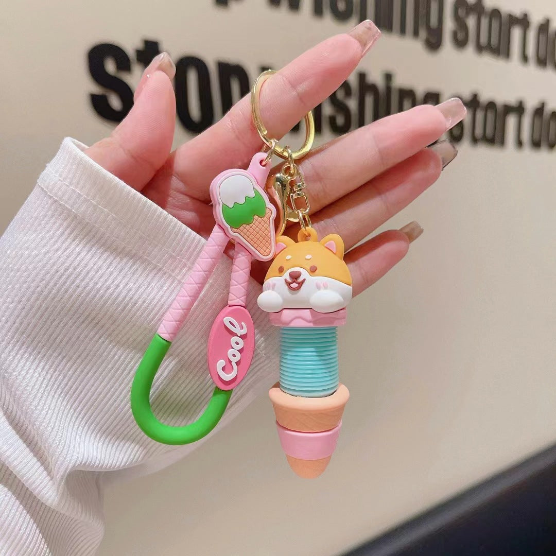 Cute Animal Pop Tube Keychain