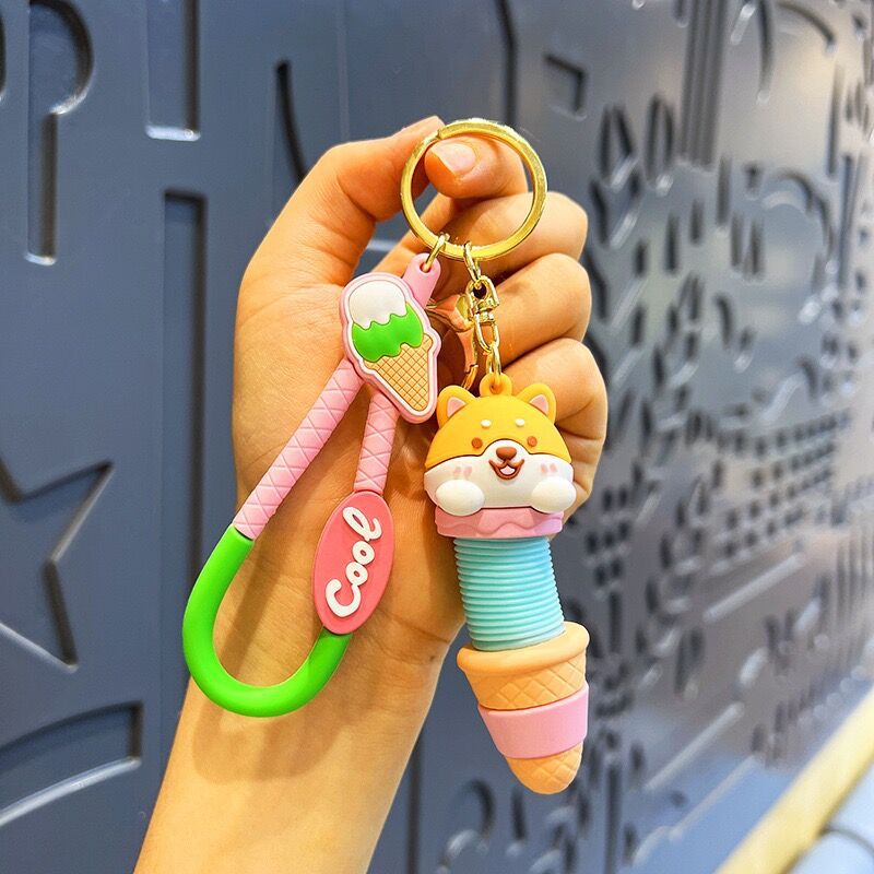 Cute Animal Pop Tube Keychain