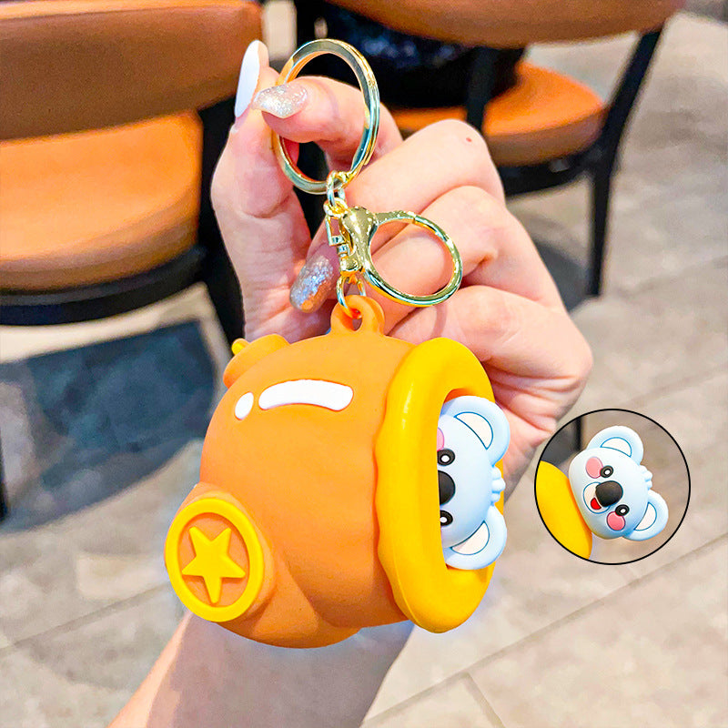 Fashion Cartoon Scared Me Keychain