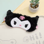 Black Kuromi Eye Mask with Ice Pack