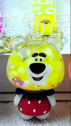 Lotso Bear Liquid Keychain