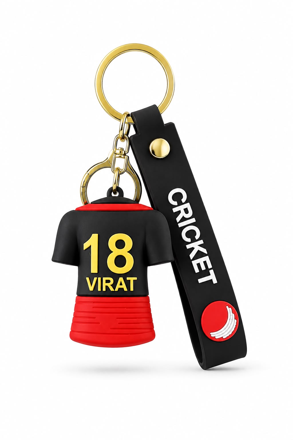Cricket Jersey 18 Virat Keychain for Bags and Backpacks
