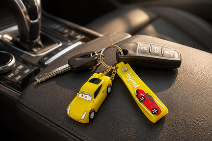 Sports Car Keychain with Legend Strap