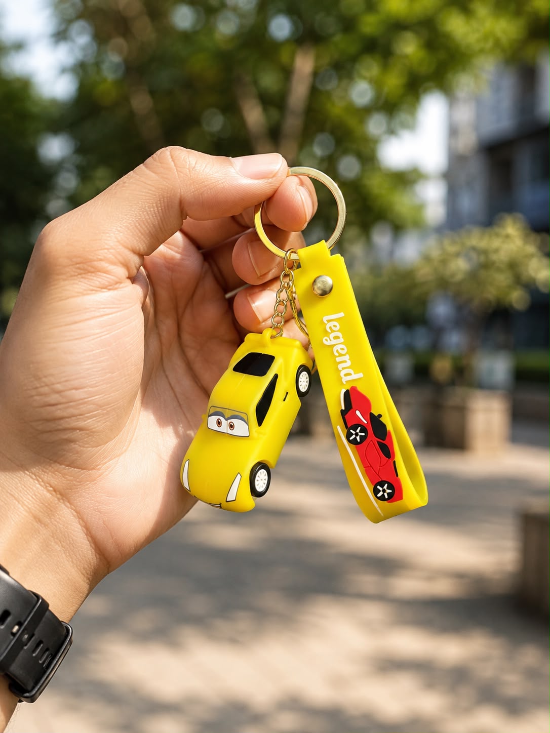 Sports Car Keychain with Legend Strap