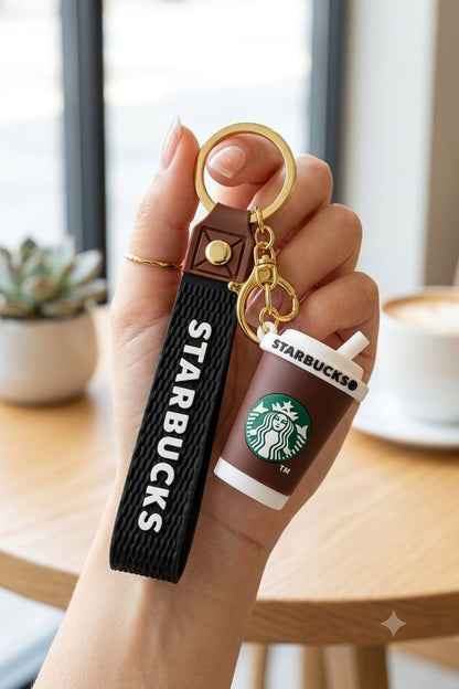 Starbucks Coffee Cup Silicone Keychain