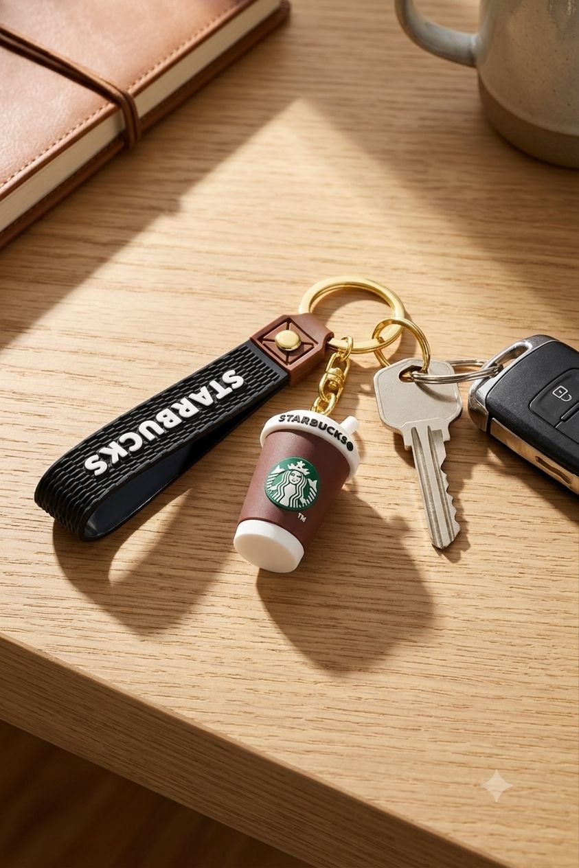 Starbucks Coffee Cup Silicone Keychain