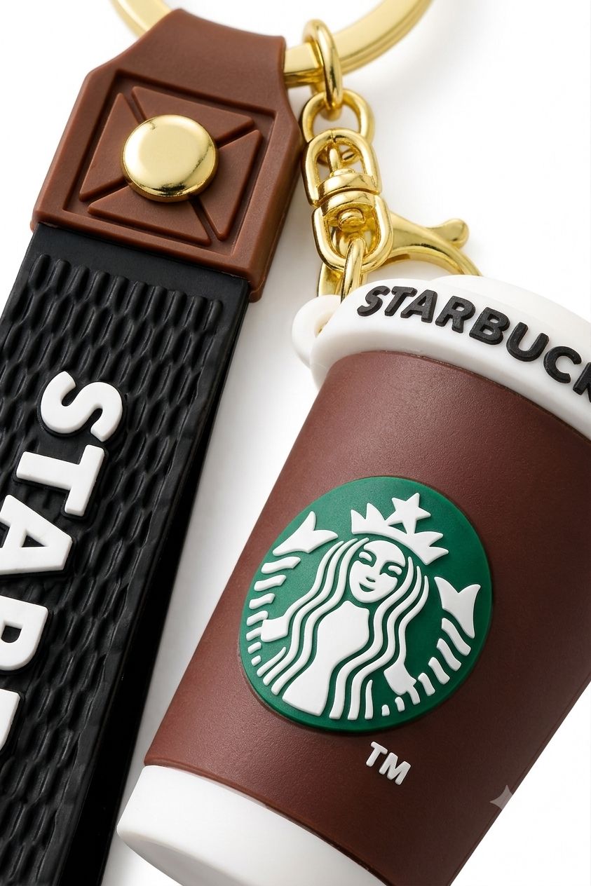 Starbucks Coffee Cup Silicone Keychain