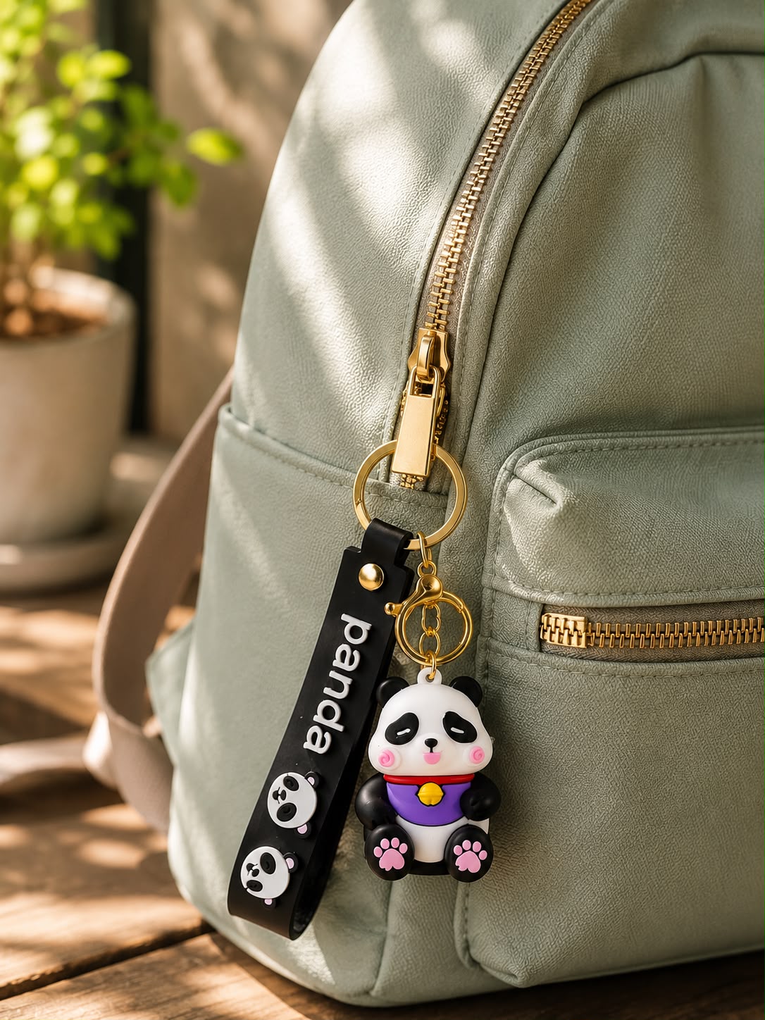 Cute Panda Baby Keychain