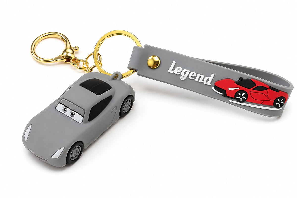 Sports Car Keychain with Legend Strap