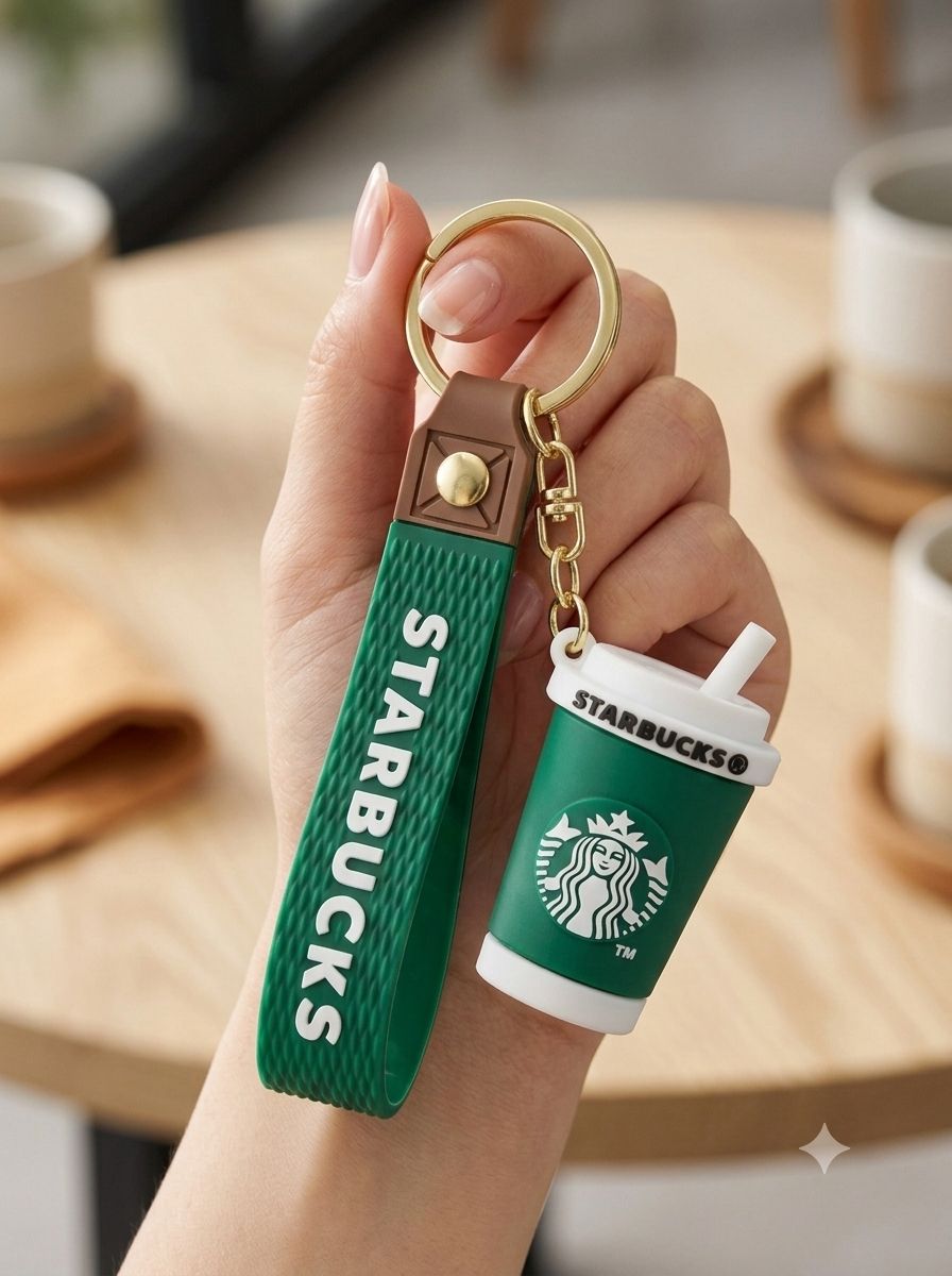 Starbucks Coffee Cup Silicone Keychain