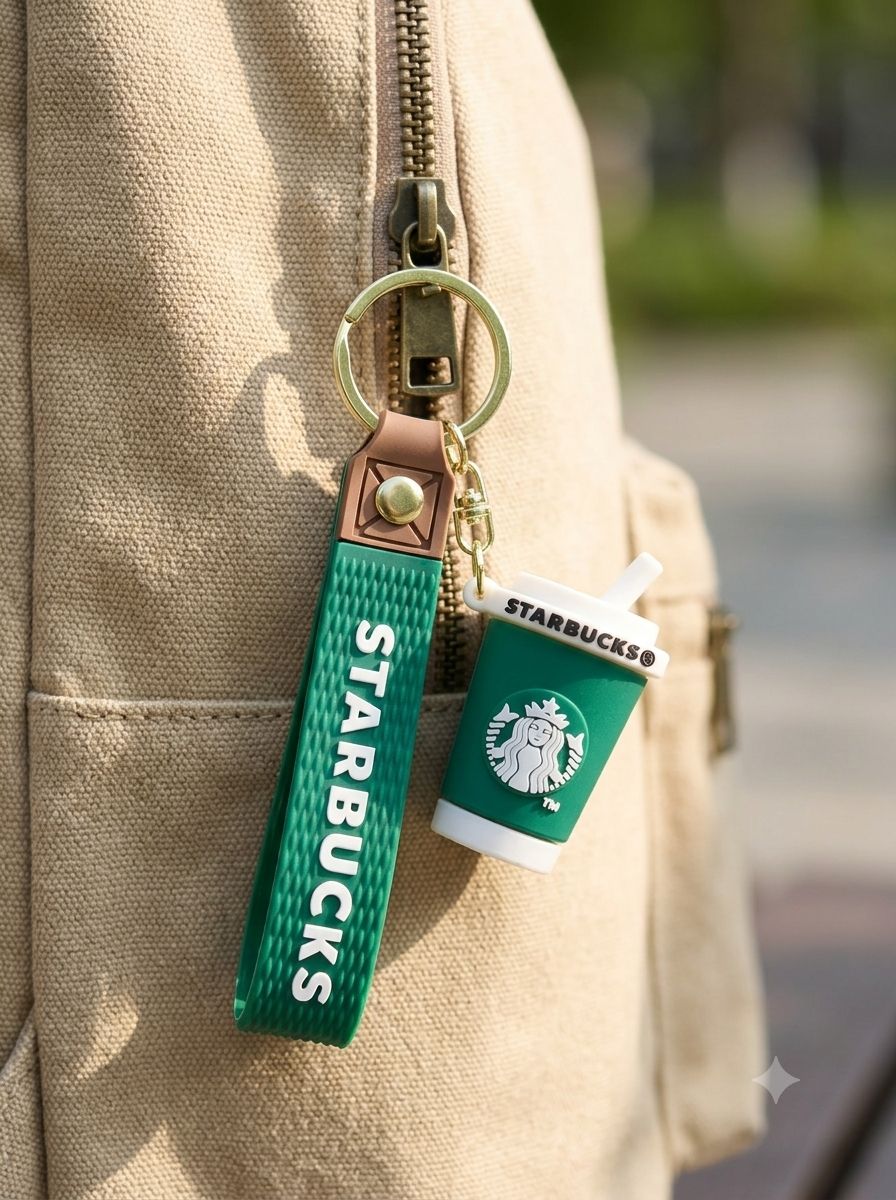 Starbucks Coffee Cup Silicone Keychain