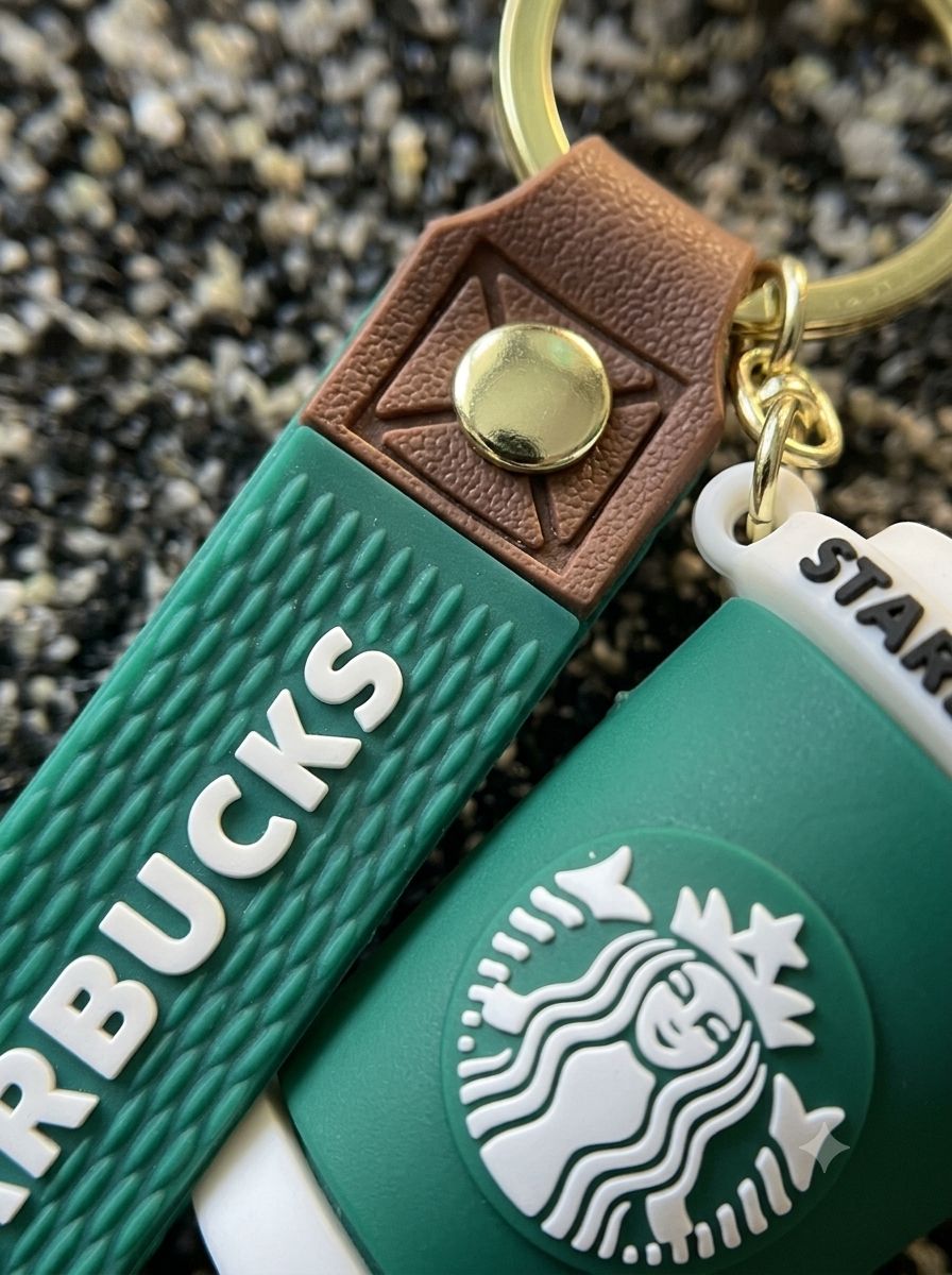 Starbucks Coffee Cup Silicone Keychain