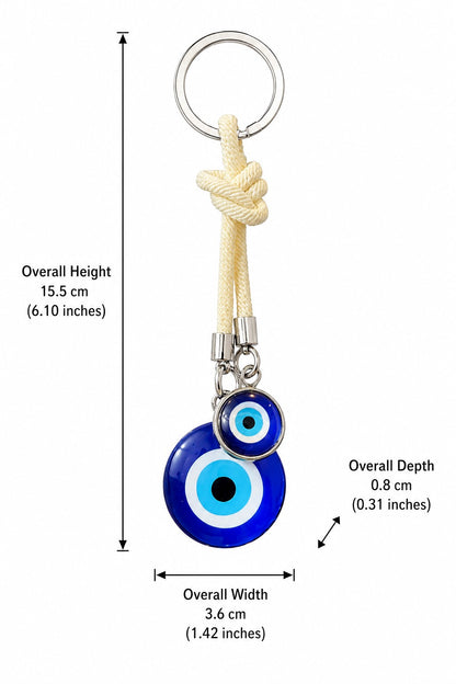 Blue Evil Eye Keychain & Bag Charm