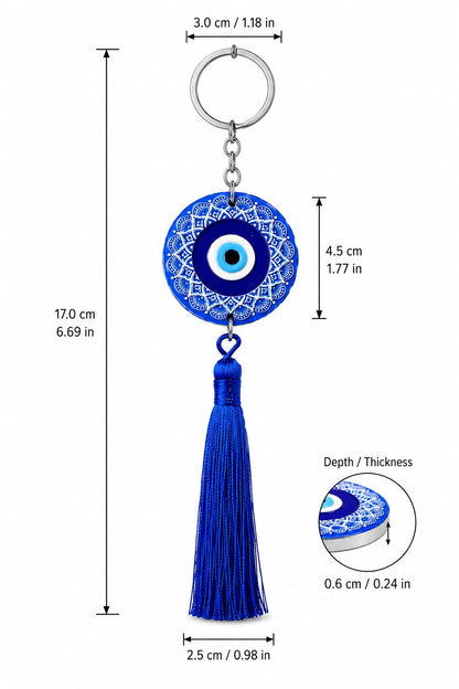Blue Evil Eye Keychain & Bag Charm