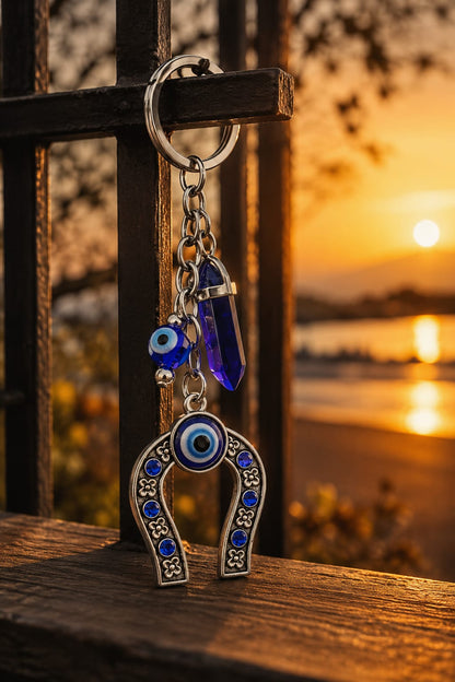 Blue Evil Eye Keychain & Bag Charm