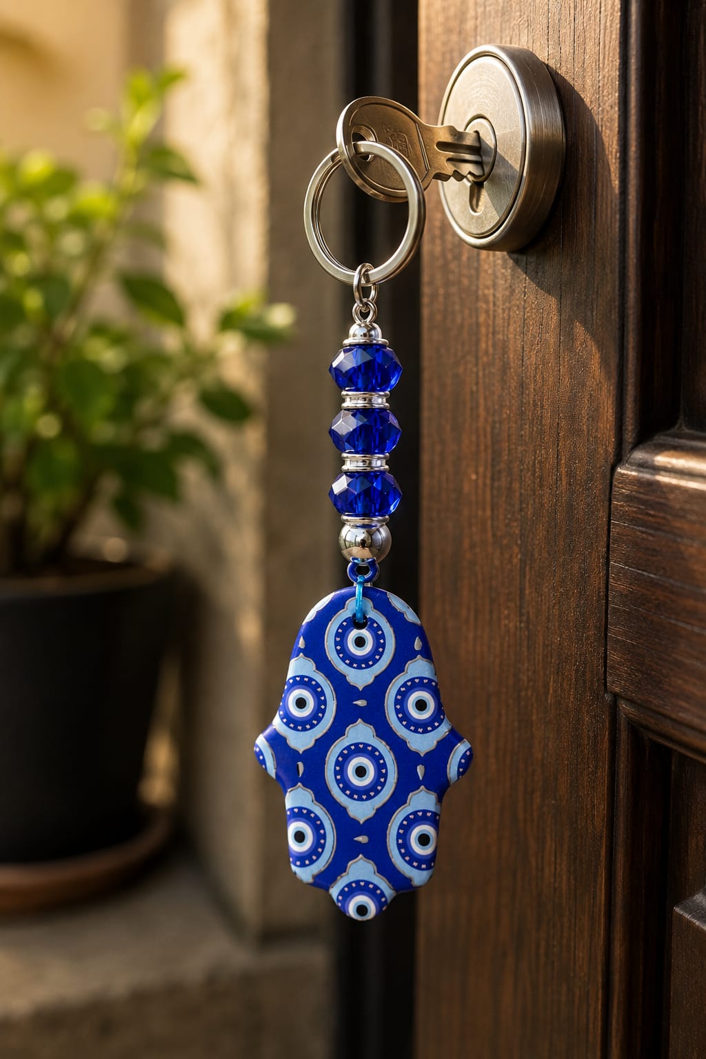 Blue Evil Eye Keychain & Bag Charm