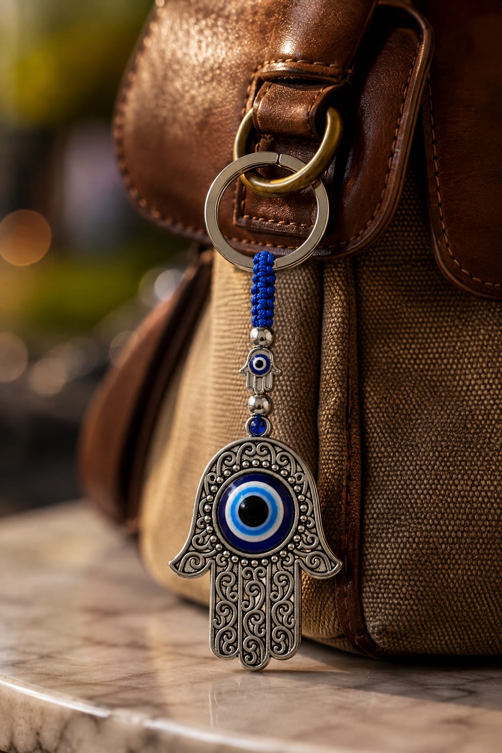 Blue Evil Eye Keychain & Bag Charm