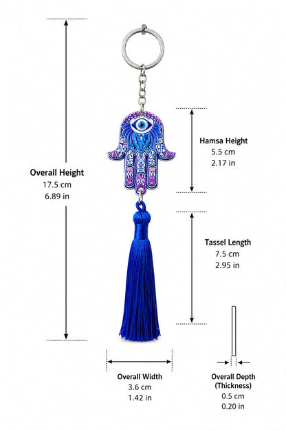 Blue Evil Eye Keychain & Bag Charm