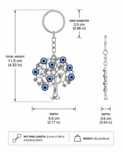 Blue Evil Eye Keychain & Bag Charm