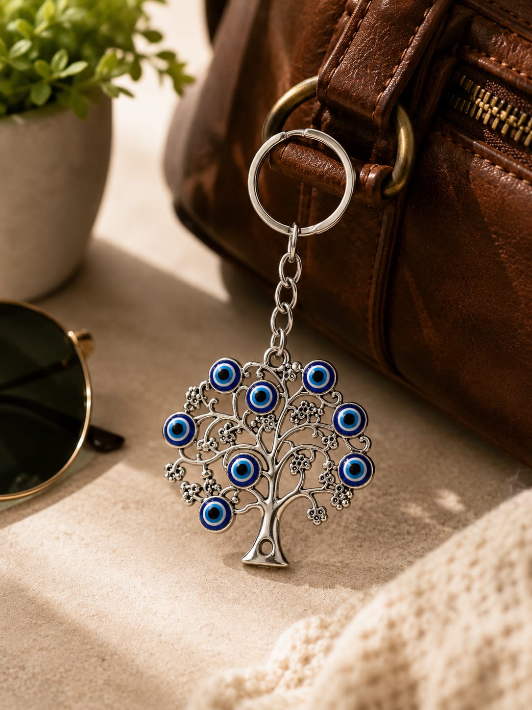 Blue Evil Eye Keychain & Bag Charm