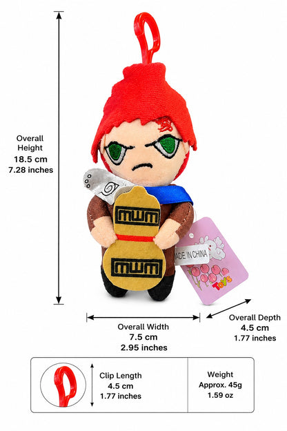 Anime Character Plush Keychain