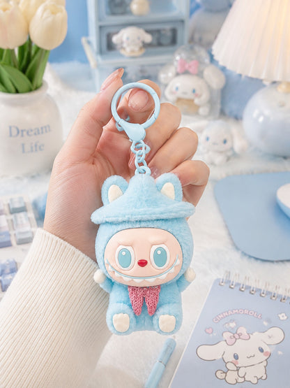 Labubu Bunny Plush Character Keychain